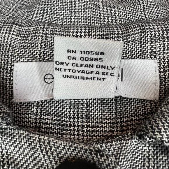 EMANUEL UNGARO 100% LINEN Collared Hidden Button Up closure Jacket Size 8 - Picture 13 of 13